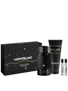 Montblanc Explorer Extreme Signature подаръчен комплект за мъже (парфюм 100 ml + 2x7.5 ml EDP + душ гел 100 ml)