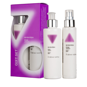 Seventeen Pink Juicy подаръчен комплект: парфюмиран спрей за тяло 125 ml + лосион за тяло 200 ml