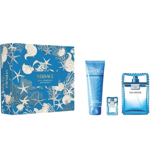 Versace подаръчен комплект Man Eau Fraiche за мъже (EDT 100ml + EDT 5ml + душ гел 150ml)